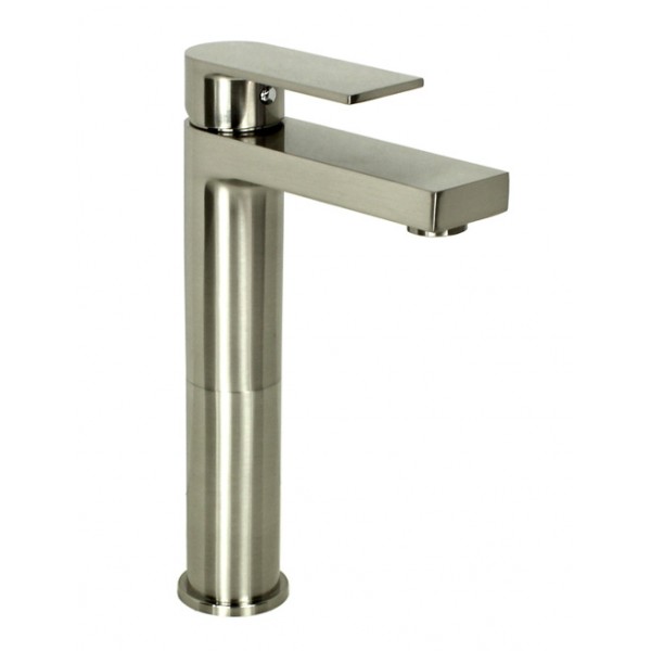 Adrian Style Brushed Nickel Solid Brass Single-hole Lever Bathroom Vanity Lavatory Faucet